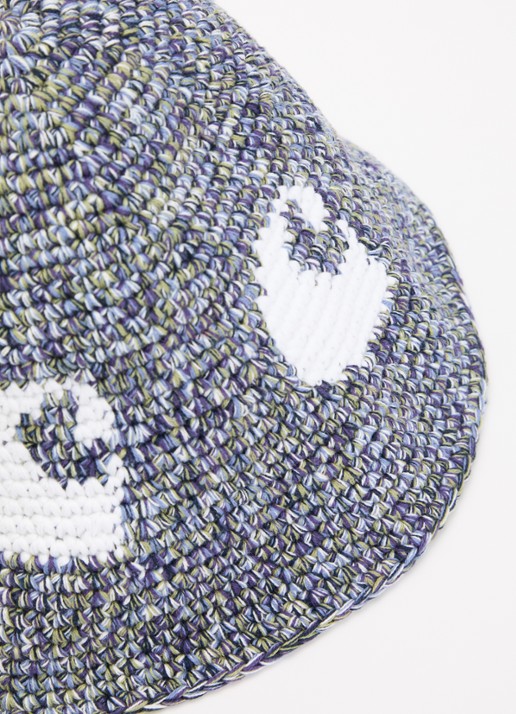 Carhartt WIP Cane bucket hoed met logo - detail paars