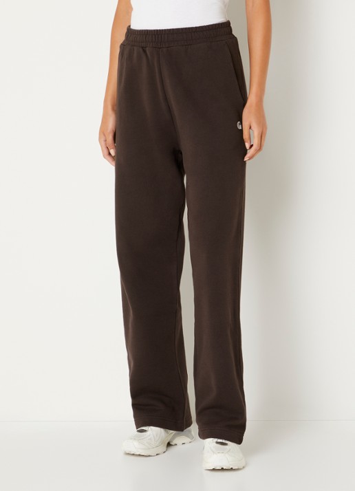Carhartt WIP Cassie high waist straight fit joggingbroek met steekzakken - detail 3 kastanjebruin