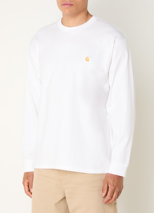 Carhartt WIP Chase longsleeve met logoborduring