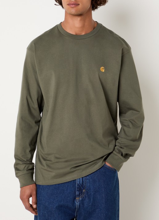 Carhartt WIP Chase longsleeve met logoborduring