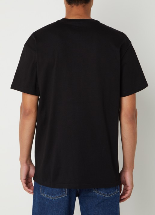 Carhartt WIP Chase T-shirt met logo - achterkant 4 zwart