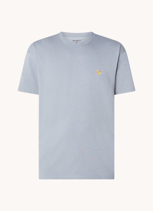 Carhartt WIP Chase T-shirt met logo - voorkant groen