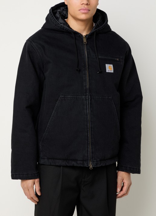 Carhartt WIP Cleveland gewatteerde spijkerjas met capuchon en steekzakken