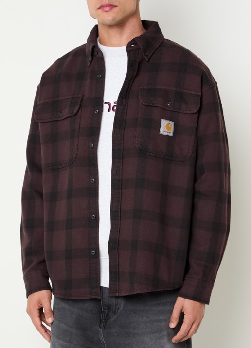 Carhartt WIP Edmands regular fit overshirt met ruitdessin