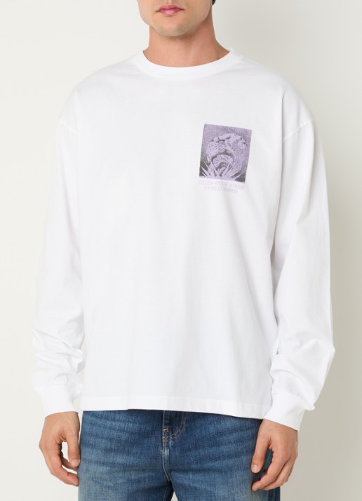 Carhartt WIP Emerge longsleeve met print - achterkant 3 wit