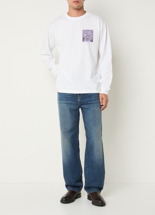 Carhartt WIP Emerge longsleeve met print - voorkant 2 wit