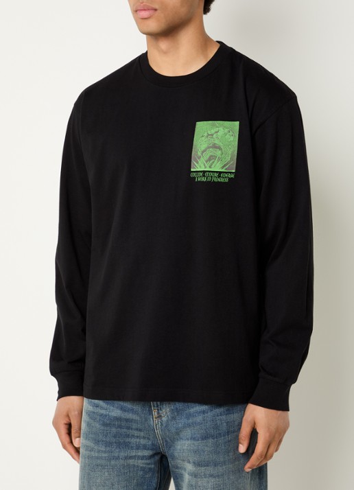 Carhartt WIP Emerge longsleeve met print - achterkant zwart