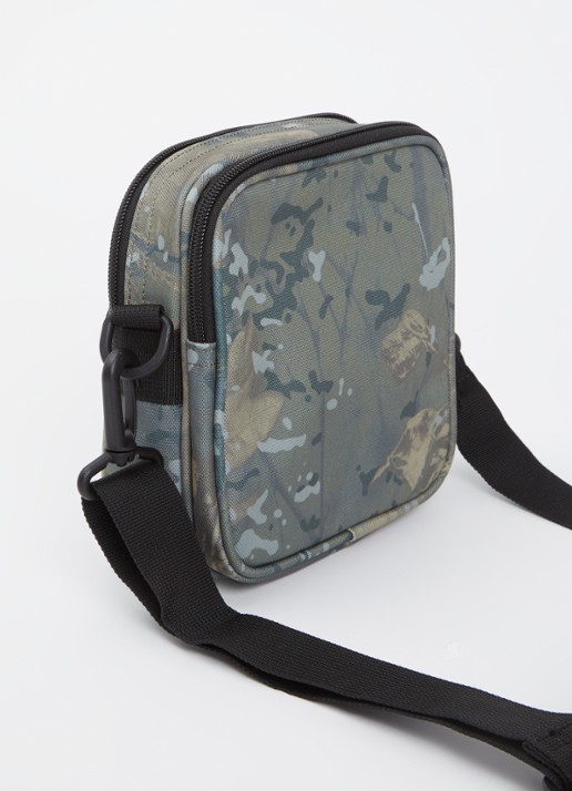 Carhartt WIP Essentials Small crossbodytas met logo - achterkant 8 legergroen