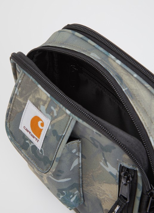Carhartt WIP Essentials Small crossbodytas met logo - detail 3 legergroen