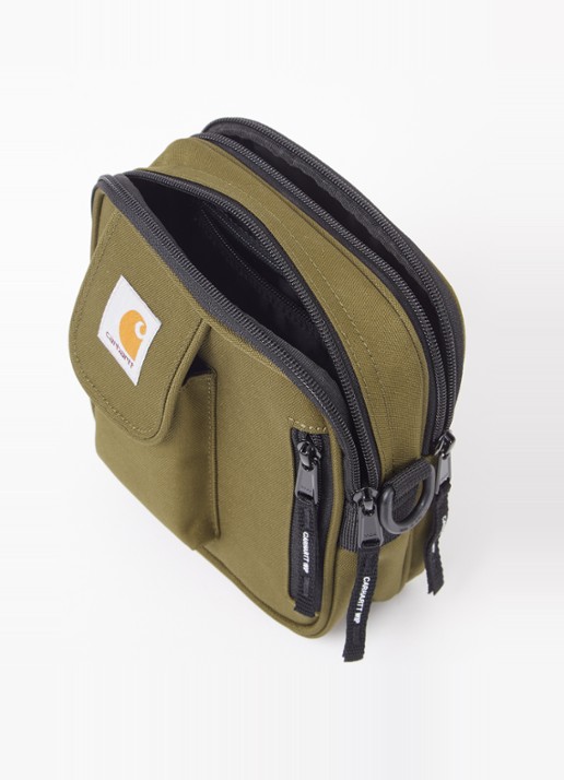Carhartt WIP Essentials Small crossbodytas met logo - detail 6 legergroen