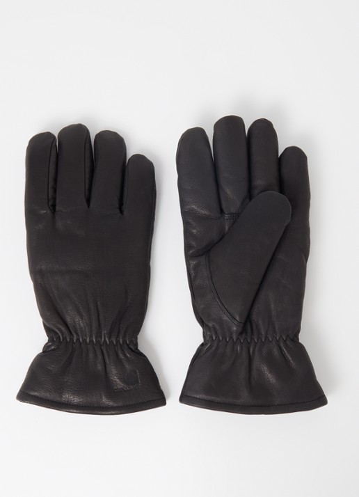 Carhartt WIP Fonda handschoenen van kalfsleer - voorkant zwart