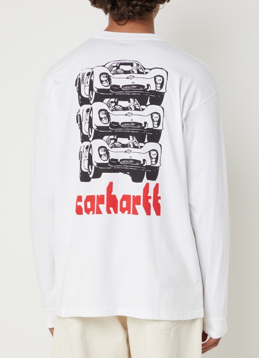 Carhartt WIP Framework longsleeve met logo- en backprint