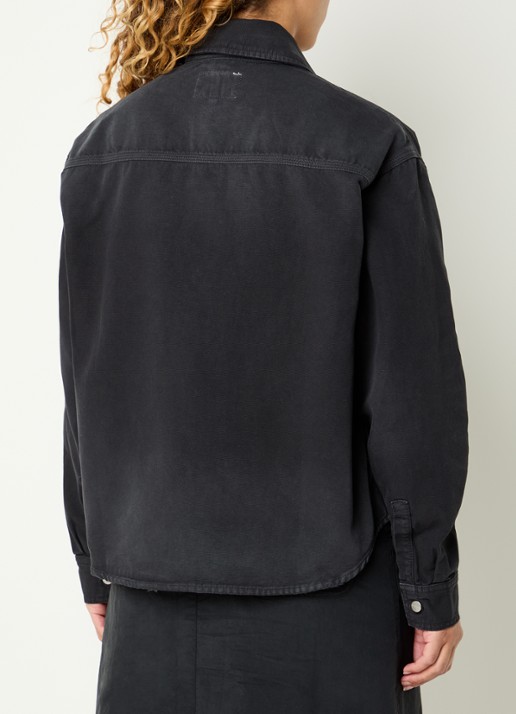 Carhartt WIP Georgia spijkerjas met borstzak - achterkant zwart