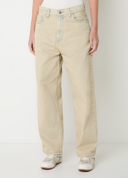 Carhartt WIP High waist straight leg jeans met gekleurde wassing