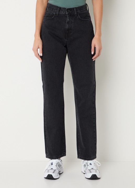 Carhartt WIP High waist straight leg jeans met gekleurde wassing