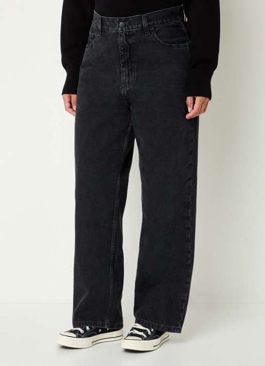Carhartt WIP High waist straight leg jeans met gekleurde wassing