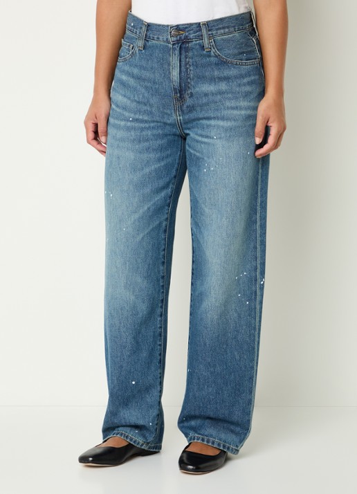 Carhartt WIP High waist straight leg jeans met medium wassing