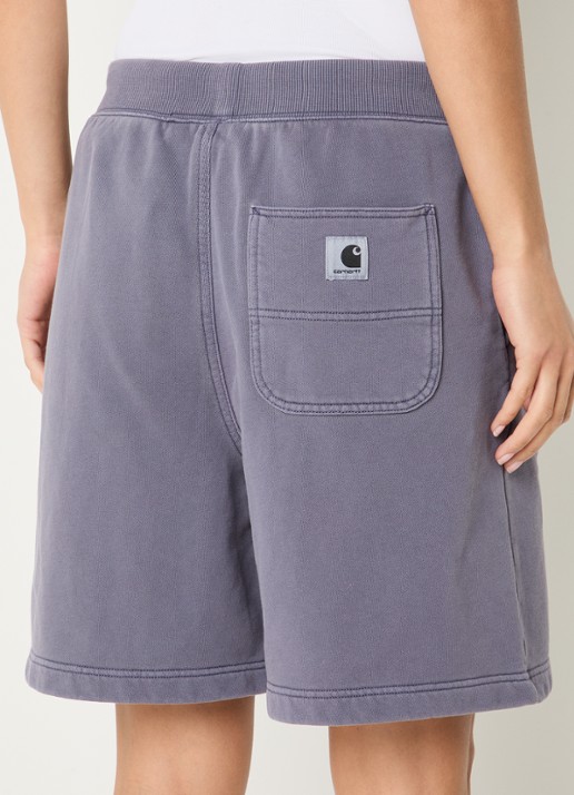 Carhartt WIP Hoggard straight fit korte joggingbroek met trekkoord  - achterkant 4 paars