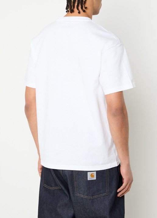 Carhartt WIP Hot Cob T-shirt met logoprint - achterkant 4 wit