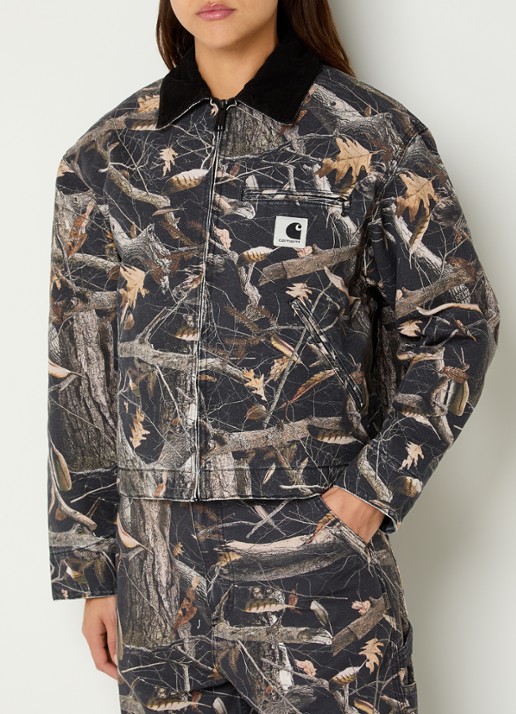 Carhartt WIP Jack met details van corduroy en steekzakken
