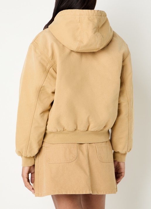 Carhartt WIP Jack met logo en steekzakken - achterkant camel