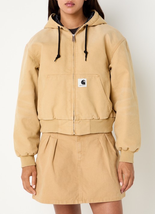 Carhartt WIP Jack met logo en steekzakken