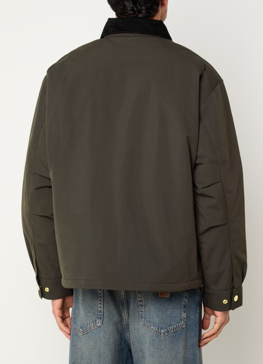 Carhartt WIP Jack met logo en steekzakken - achterkant 4 zwart