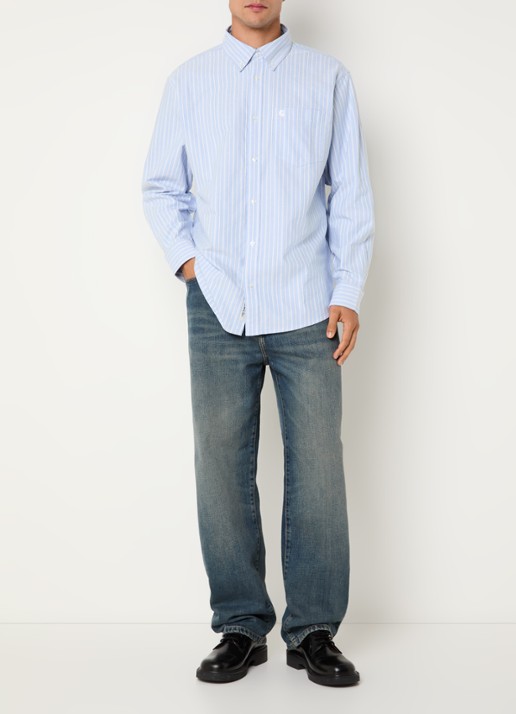 Carhartt WIP Kanan overhemd met borstzak - voorkant 4 blauwgrijs