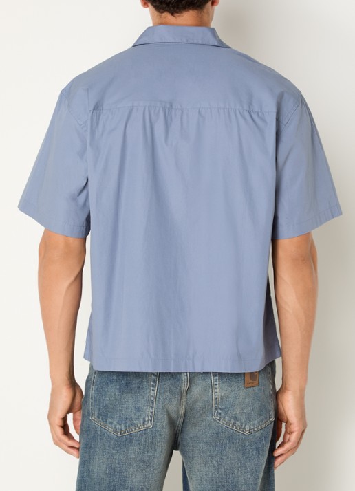 Carhartt WIP Kendry regular fit overhemd met borstzak - achterkant staalblauw