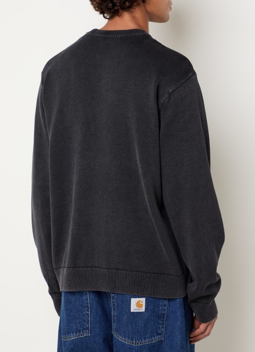Carhartt WIP Kori fijngebreide trui met logoborduring - achterkant zwart