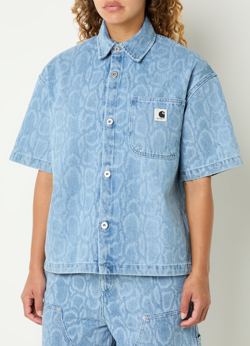 Carhartt WIP Lovilia blouse van denim met print