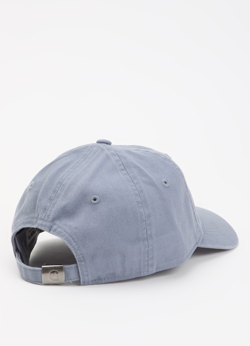 Carhartt WIP Madison pet met logoborduring - detail blauwgrijs