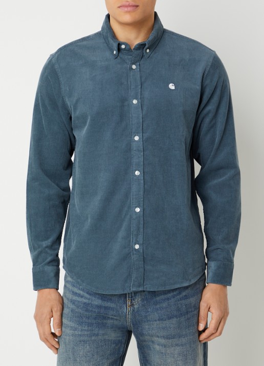 Carhartt WIP Madison regular fit overhemd van corduroy