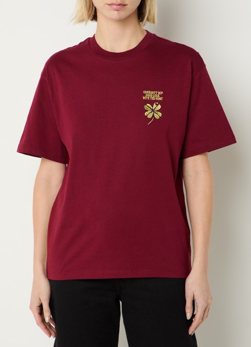 Carhartt WIP Marsala T-shirt met logoborduring