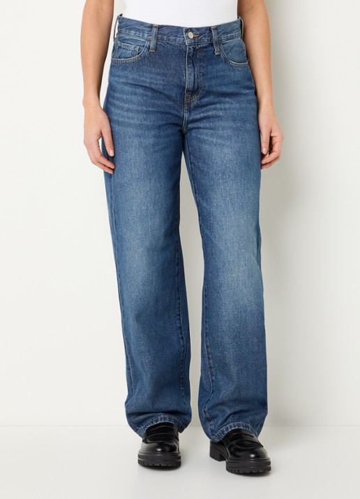 Carhartt WIP Mid waist tapered fit jeans met medium wassing