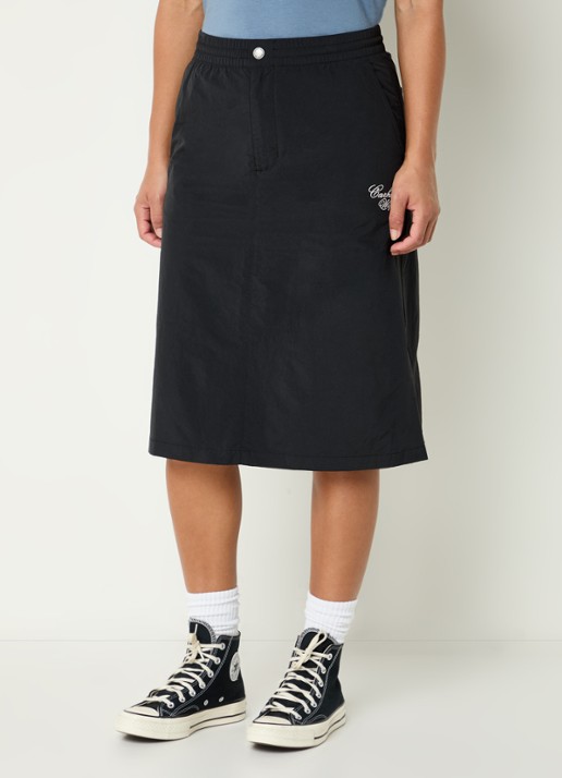 Carhartt WIP Midi rok met logoborduring en steekzakken
