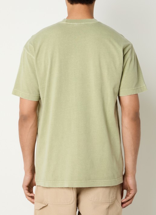 Carhartt WIP Nelson T-shirt met logo - achterkant 4 lichtgroen