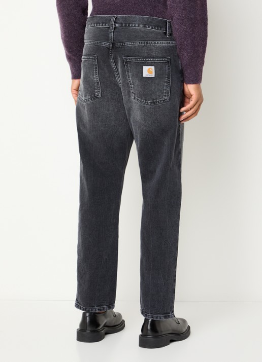 Carhartt WIP Newel tapered jeans met gekleurde wassing - achterkant 3 grijs