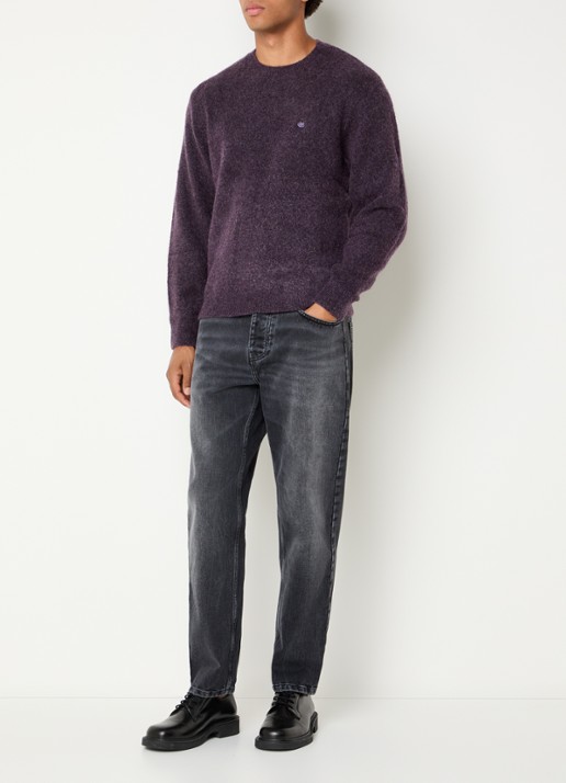 Carhartt WIP Newel tapered jeans met gekleurde wassing - voorkant 5 grijs