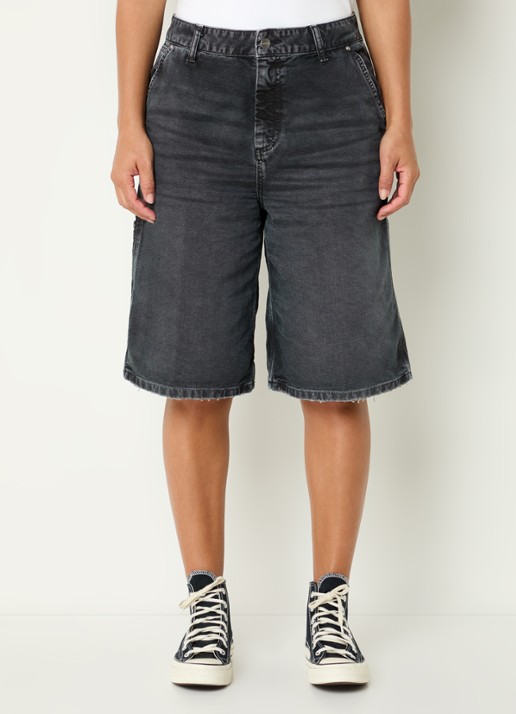 Carhartt WIP Nixon high waist straight fit korte broek van denim