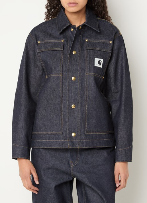 Carhartt WIP OG Arctic spijkerjas met donkere wassing en klepzakken