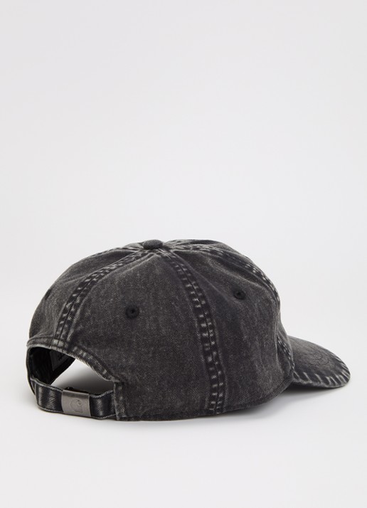 Carhartt WIP Pet van denim met logoborduring - detail zwart