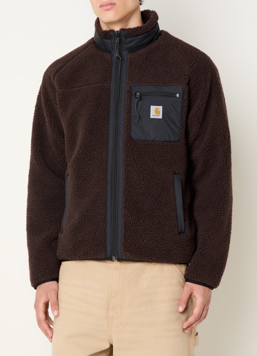 Carhartt WIP Prentis jack van teddy - detail donkerbruin