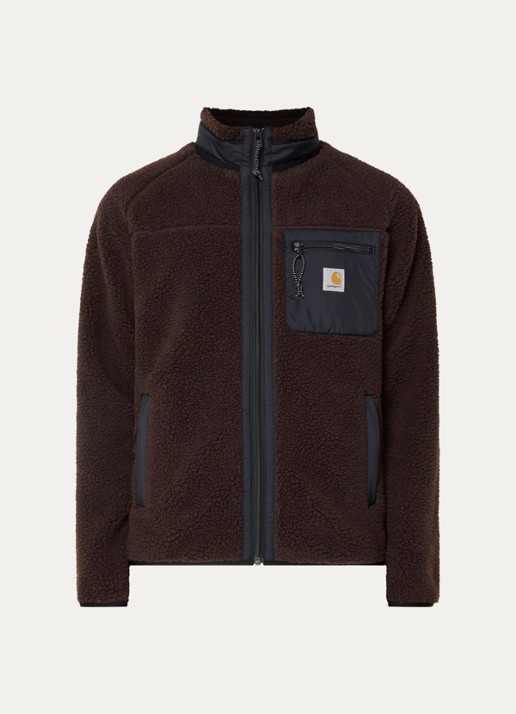 Carhartt WIP Prentis jack van teddy - voorkant 3 donkerbruin