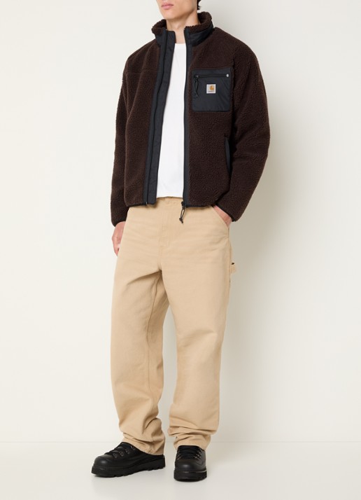 Carhartt WIP Prentis jack van teddy - voorkant 4 donkerbruin