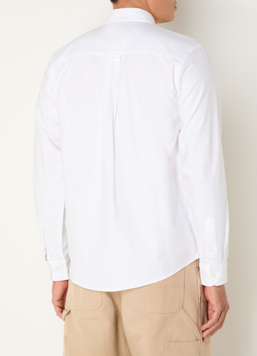 Carhartt WIP Regular fit overhemd met borstzak - achterkant 4 wit