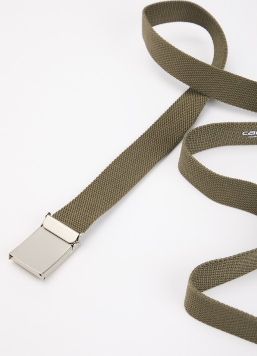 Carhartt WIP Riem met logo - detail 2 mosgroen