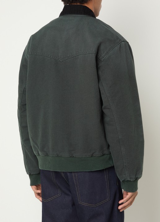 Carhartt WIP Santa Fe gewatteerd barn jack - achterkant 4 groen