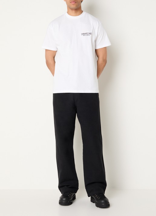 Carhartt WIP Sean Hamilton T-shirt met logo- en backprint - voorkant 3 wit