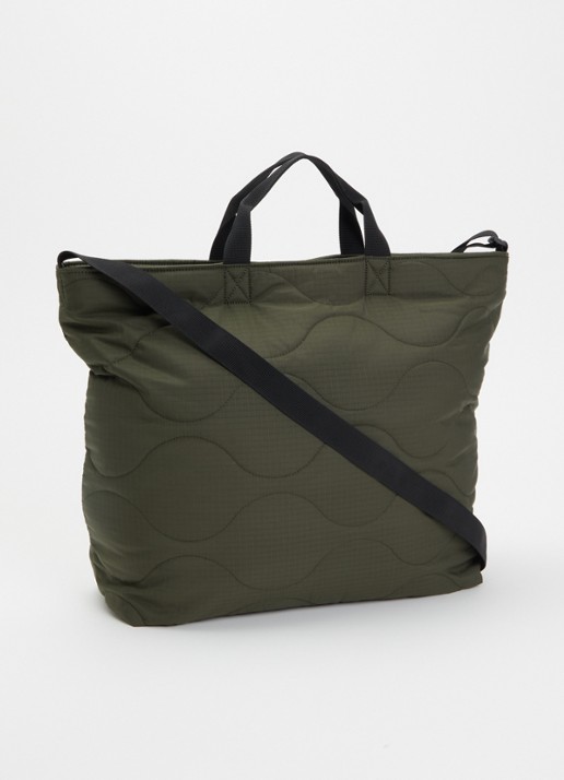 Carhartt WIP Skye shopper met logo en doorgestikte details - achterkant 4 legergroen